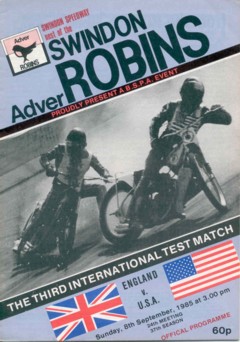 Eng v USA 1985 Swindon