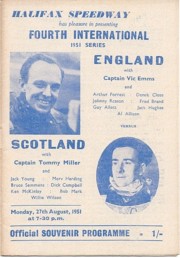 Scot v Eng 1951 Halifax
