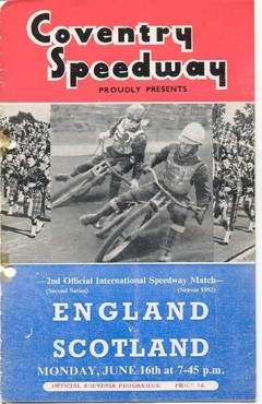 Scot v Eng 1952 Coventry