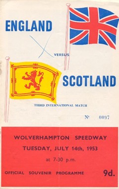 Scot v Eng 1953 Wolverhampton